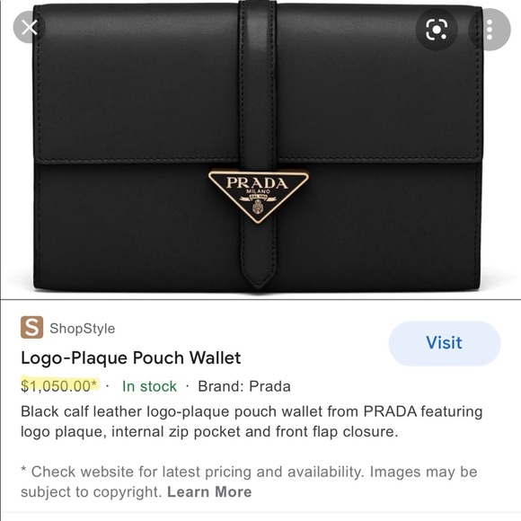 Black with Gold Trim Clutch.  Great size - Picture 5 of 7